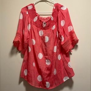 Pink Polkadot shirt